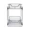 Household Essentials Glidez Chrome 2-Tier Cabinet Organizer